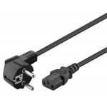 GOOBAY καλώδιο τροφοδοσίας 51320, γωνιακό, 3G 1.00mm², 5m, μαύρο