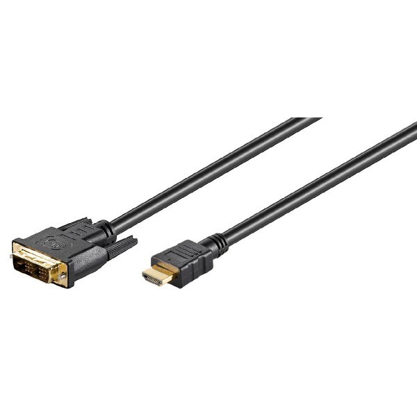 GOOBAY καλώδιο DVI-D σε HDMI 51579, 1m, μαύρο