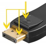 GOOBAY αντάπτορας DisplayPort σε HDMI 51719, gold-plated, μαύρος