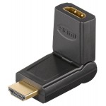 GOOBAY αντάπτορας HDMI 51721, 180° περιστρεφόμενος, 4K, μαύρος