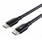 CABLETIME καλώδιο USB-C CM100, PD100W, E-MARK, USB 2.0, 5A, 1m, μαύρο