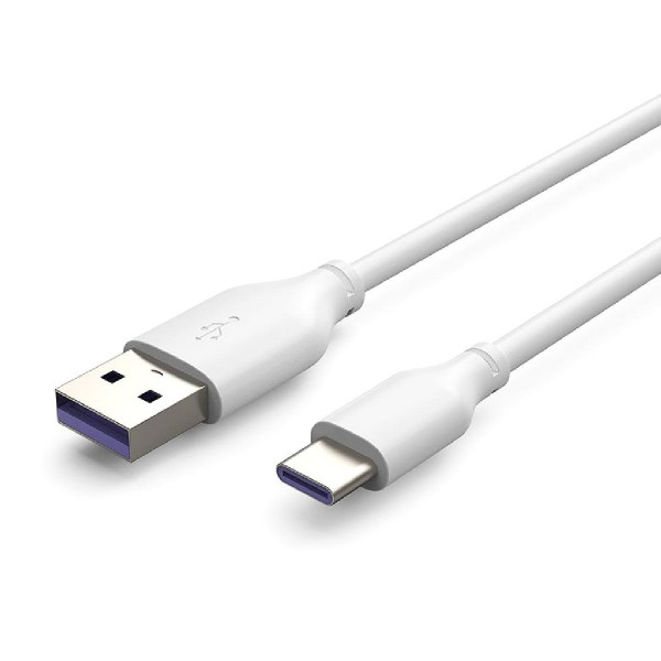 CABLETIME καλώδιο USB-A σε USB-C C160, 5A, USB 2.0, 1m, λευκό