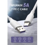 CABLETIME καλώδιο USB-A σε USB-C C160, 5A, USB 2.0, 1m, λευκό