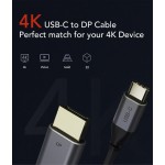 CABLETIME καλώδιο USB-C σε DisPlayPort C160, 4k/60hz, 1.8m, μαύρο