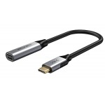 CABLETIME καλώδιο USB-C σε Mini DisplayPort C160, 4K, 0.15m, μαύρο