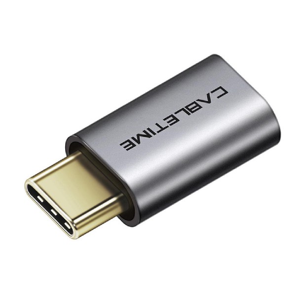 CABLETIME αντάπτορας OTG USB-C σε USB Micro B C160, USB 2.0, γκρι