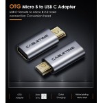 CABLETIME αντάπτορας OTG USB Type-C σε USB 2.0 Micro B C160, γκρι