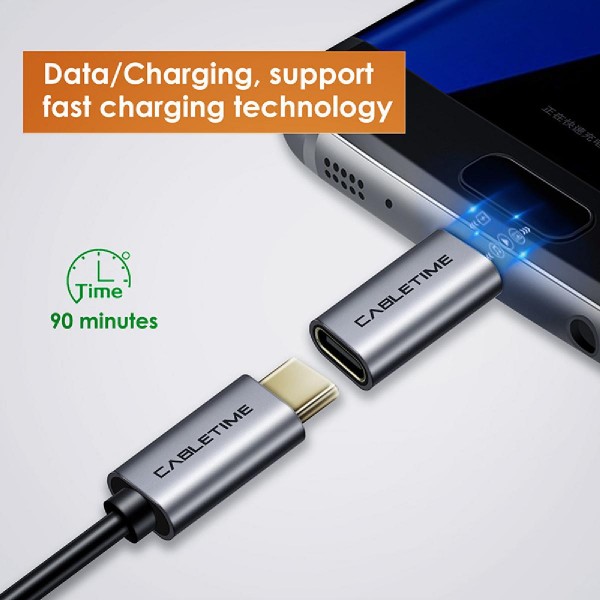 CABLETIME αντάπτορας OTG USB Type-C σε USB 2.0 Micro B C160, γκρι