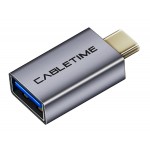 CABLETIME αντάπτορας OTG USB-C σε USB 3.0 C160, γκρι