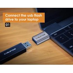 CABLETIME αντάπτορας OTG USB-C σε USB 3.0 C160, γκρι