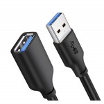 CABLETIME καλώδιο USB 3.0 C160, M-F, 5Gbps, 2m, μαύρο