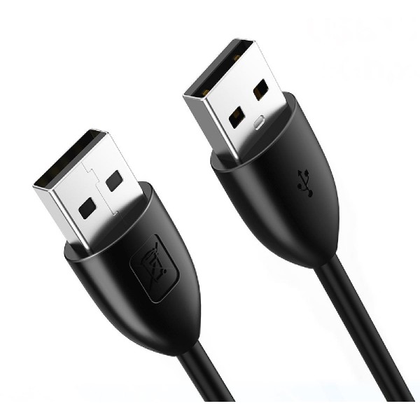 CABLETIME καλώδιο USB 2.0 AMAM2, M-M, 3A, 1.5m, μαύρο