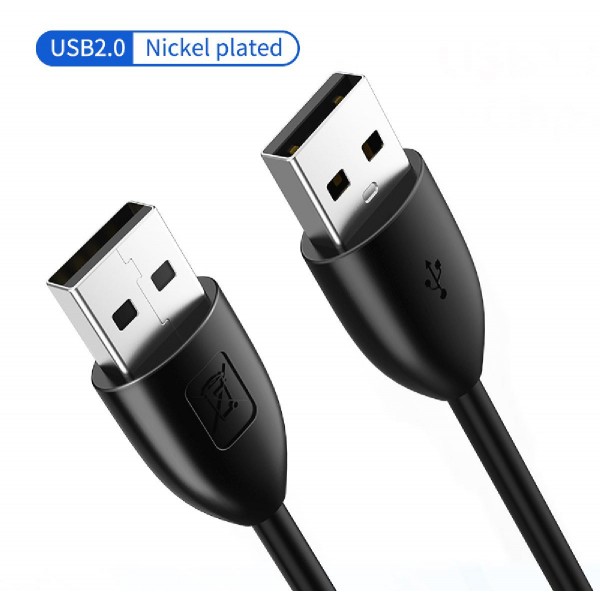 CABLETIME καλώδιο USB 2.0 AMAM2, M-M, 3A, 1.5m, μαύρο