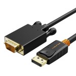 CABLETIME καλώδιο Displayport σε VGA AV585, 1080p, 3m, μαύρο