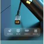 CABLETIME καλώδιο HDMI 2.1 HM8K, 28AWG, 8K/60HZ, 2m, μαύρο