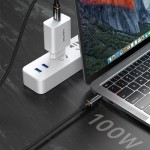 CABLETIME καλώδιο USB Type-C CT-USB4, 100W, 8K, 40Gbps, 1m, μαύρο