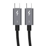 CABLETIME καλώδιο USB Type-C CT-C160, 100W, 5K, 40Gbps, 1m, μαύρο