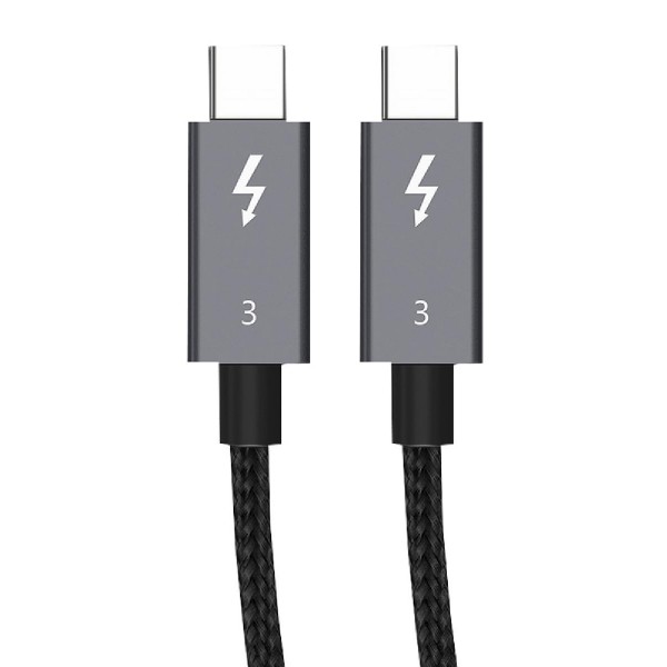 CABLETIME καλώδιο USB Type-C CT-C160, 100W, 5K, 40Gbps, 1m, μαύρο