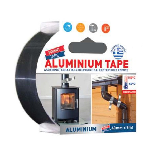 PRIMO TAPE αυτοκόλλητη ταινία αλουμινίου 5213000713596, 40mm x 9m