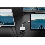 GOOBAY αντάπτορας USB Type-C σε HDMI+VGA 52430, 4K, 14cm, λευκός