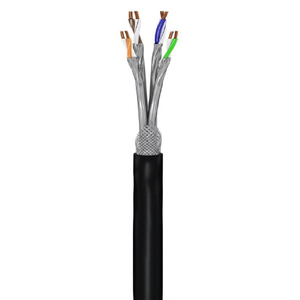 GOOBAY καλώδιο S/FTP CAT 7 53867, copper, AWG 23/1, 50m, μαύρο