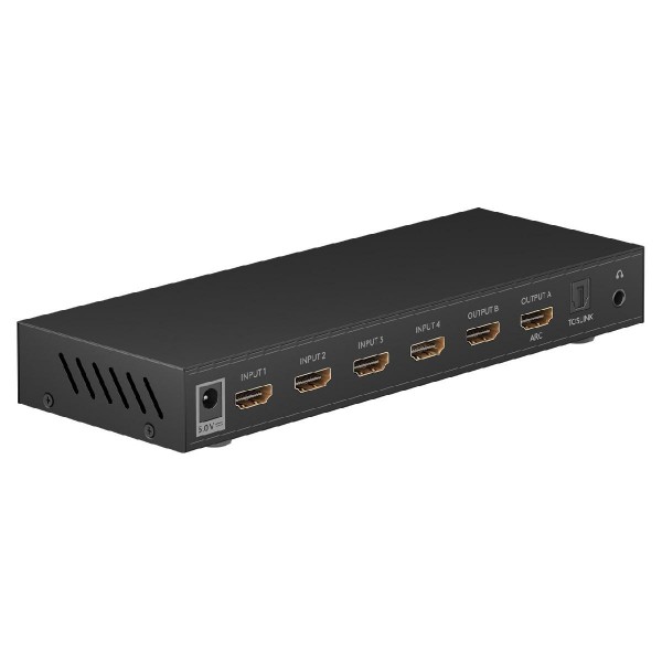 GOOBAY HDMI matrix switch 58478, 4-in σε 2-out, 4K/30Hz, μαύρο