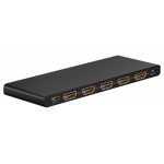 GOOBAY HDMI splitter 58483, 1-in σε 4-out, 4K/60Hz, μαύρο