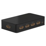 GOOBAY HDMI switch 58489, 4-in σε 1-out, 4K/60Hz, μαύρο