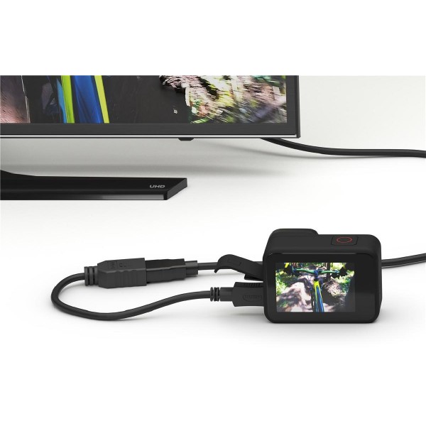 GOOBAY καλώδιο HDMI micro σε HDMI 58683, 4K, 0.15m, μαύρο