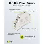 GOOBAY τροφοδοτικό 59574 για DIN rail, 5V/2.4A, 12W, IP20