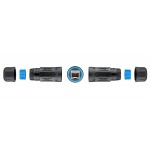 GOOBAY αδιάβροχος σύνδεσμος RJ45 Cat 6A 59582, IP68, μαύρος