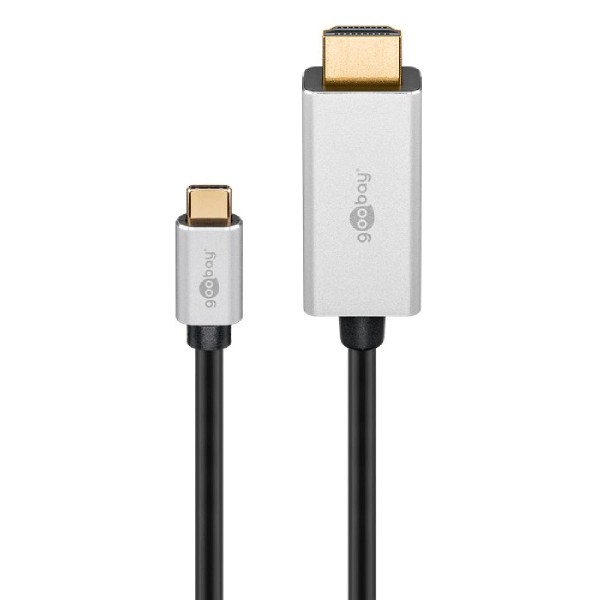 GOOBAY καλώδιο USB-C σε HDMI 60174, HDR, 8K, copper, 2m, μαύρο