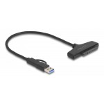 DELOCK αντάπτορας USB/USB-C σε SATA 61042 για 2.5" HDD/SSD, 6Gbps