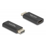 DELOCK αντάπτορας DisplayPort 1.4 σε HDMI 61055, 8K, HDR, Active, μαύρος