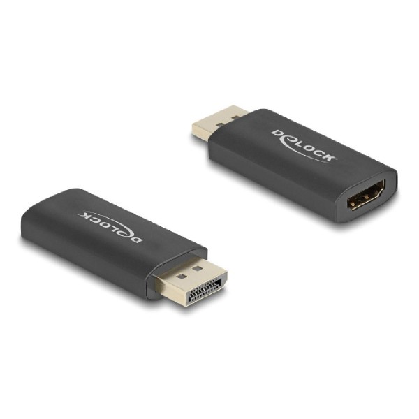 DELOCK αντάπτορας DisplayPort 1.4 σε HDMI 61055, 8K, HDR, Active, μαύρος