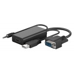 GOOBAY αντάπτορας HDMI σε VGA & 3.5mm 61259, 1080p, μαύρος