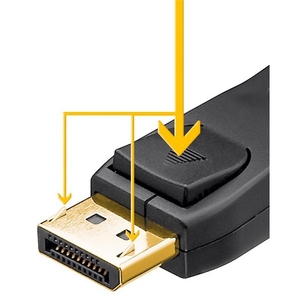 GOOBAY καλώδιο DisplayPort 61699, 8K/60Hz, 32.4 Gbit/s, 5m, μαύρο