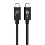 GOOBAY καλώδιο USB-C 61716, USB4 Gen 3x2, 240W, 40Gbps, 8K, 0.7m, μαύρο