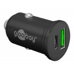 GOOBAY φορτιστής αυτοκινήτου 61739, USB & USB-C PD, 45W, μαύρος