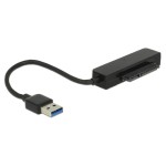 DELOCK αντάπτορας USB σε SATA 62742 με θήκη για 2.5" HDD/SSD, 6Gbps