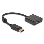 DELOCK αντάπτορας DisplayPort σε HDMI 63585, 4K/30Hz, active, μαύρος