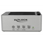 DELOCK docking station 63991, clone function, 2x 2.5/3.5" SSD/HDD, 5Gbps