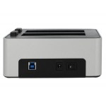 DELOCK docking station 63991, clone function, 2x 2.5/3.5" SSD/HDD, 5Gbps