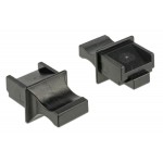 DELOCK κάλυμμα προστασίας για θύρα RJ45 64020, μαύρο, 10τμχ