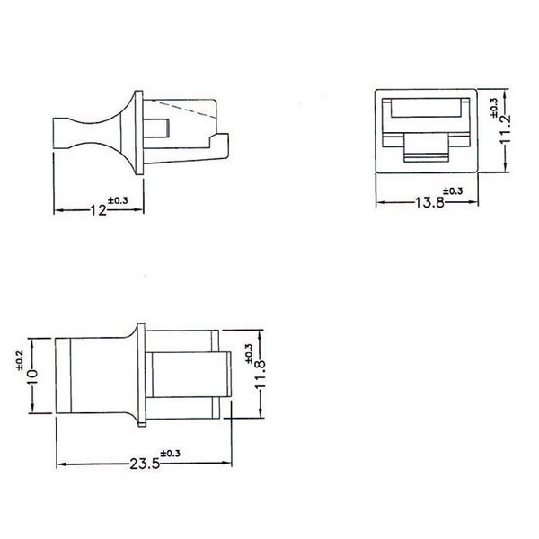 DELOCK κάλυμμα προστασίας για θύρα RJ45 64020, μαύρο, 10τμχ