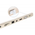 DELOCK κάλυμμα προστασίας για θύρα USB-C 64097 με λαβή, λευκό, 10τμχ