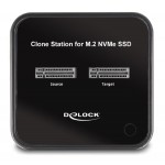 DELOCK docking station 64177, clone function, 2x M.2 NVMe 10 Gbps, μαύρο