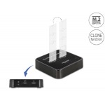 DELOCK docking station 64178, clone function, 2x M.2 SSD, 6Gbps, μαύρο