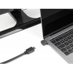 DELOCK αντάπτορας USB-C σε HDMI 64256, 4K/30Hz, μαύρος