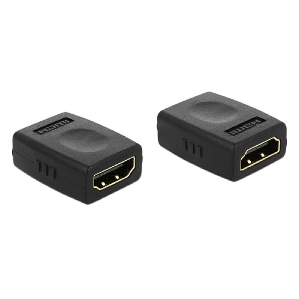 DELOCK αντάπτορας HDMI θηλυκό σε θηλυκό 65049, μαύρος